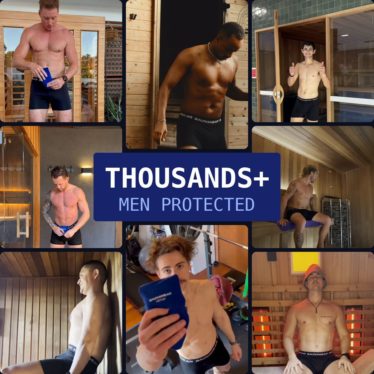Saunawear customers in the sauna
